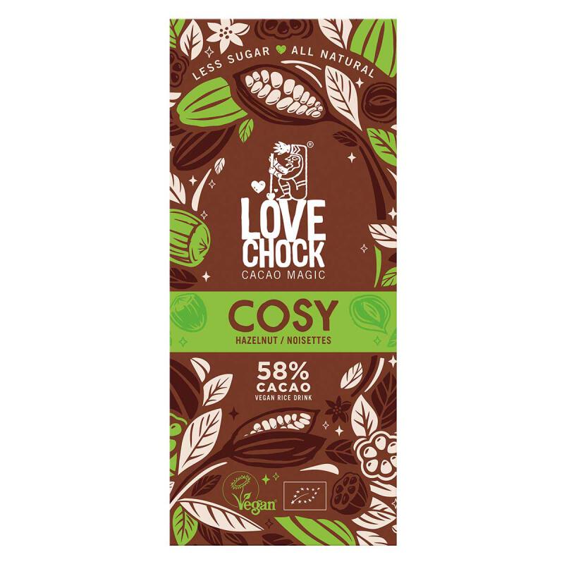 Chocolade Repen Cosy hazelnut van Lovechock, 8 x 70 g